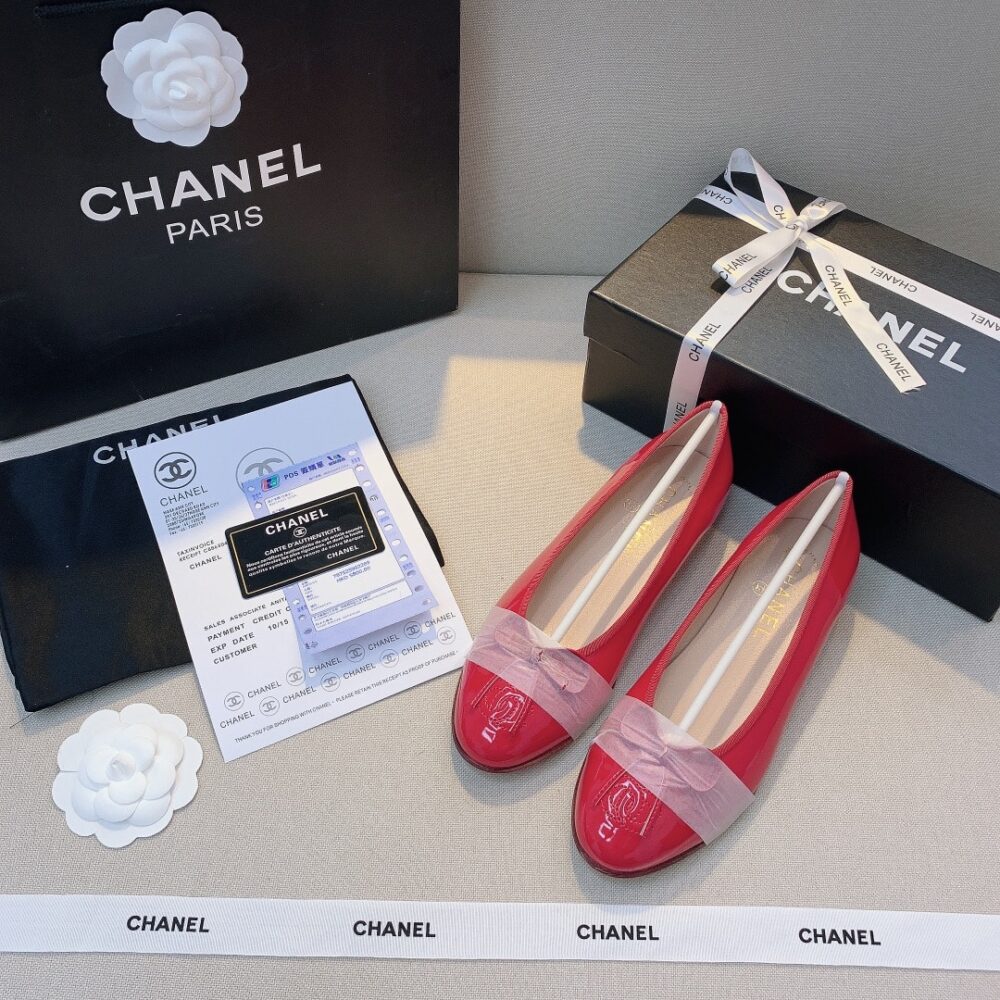 Alternative view of Chanel Red Women’S Ballerinas