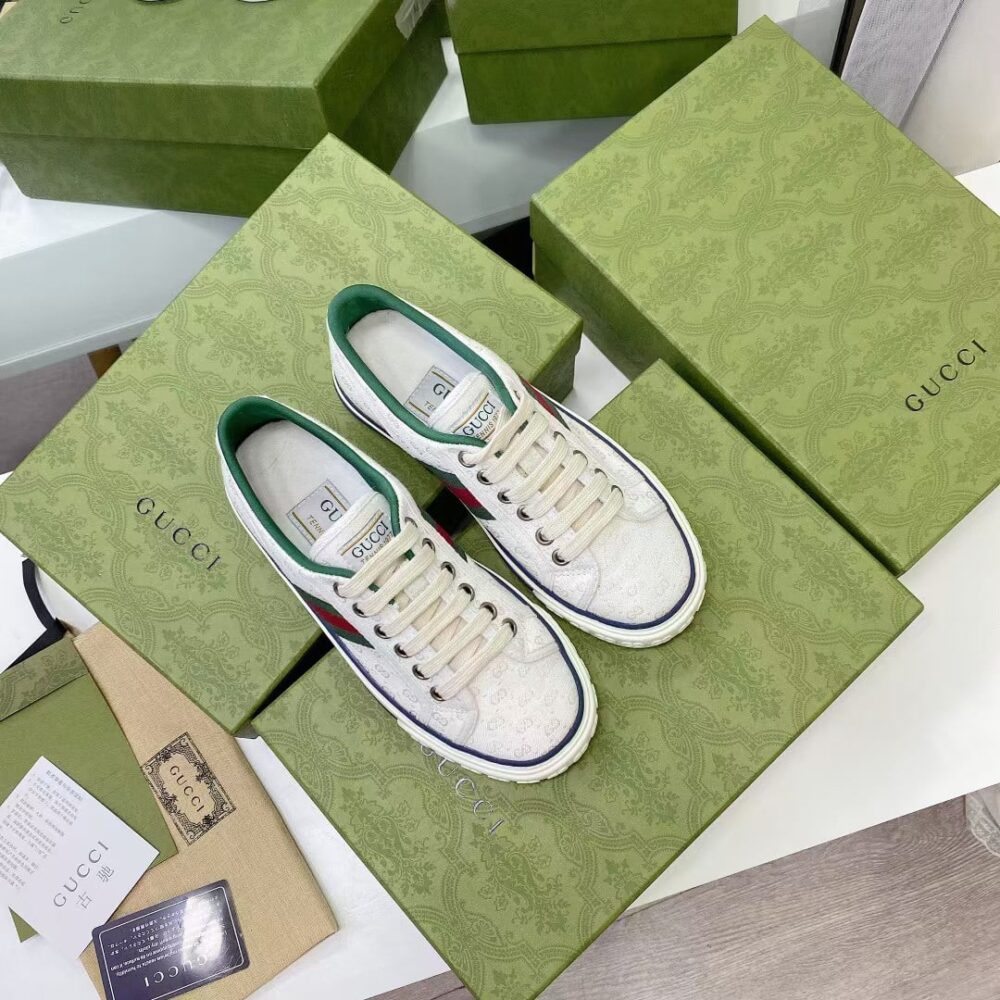 Alternative view of Gucci Tennis 1977 White Mini GG 606111 99W90 9085