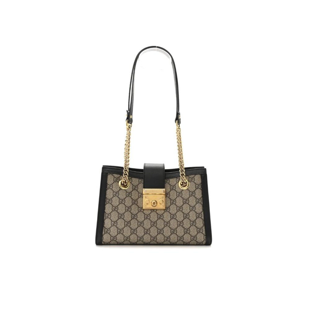 Gucci Padlock GG Small Shoulder Bag Black 26Cm 498156 KHNKG 9769