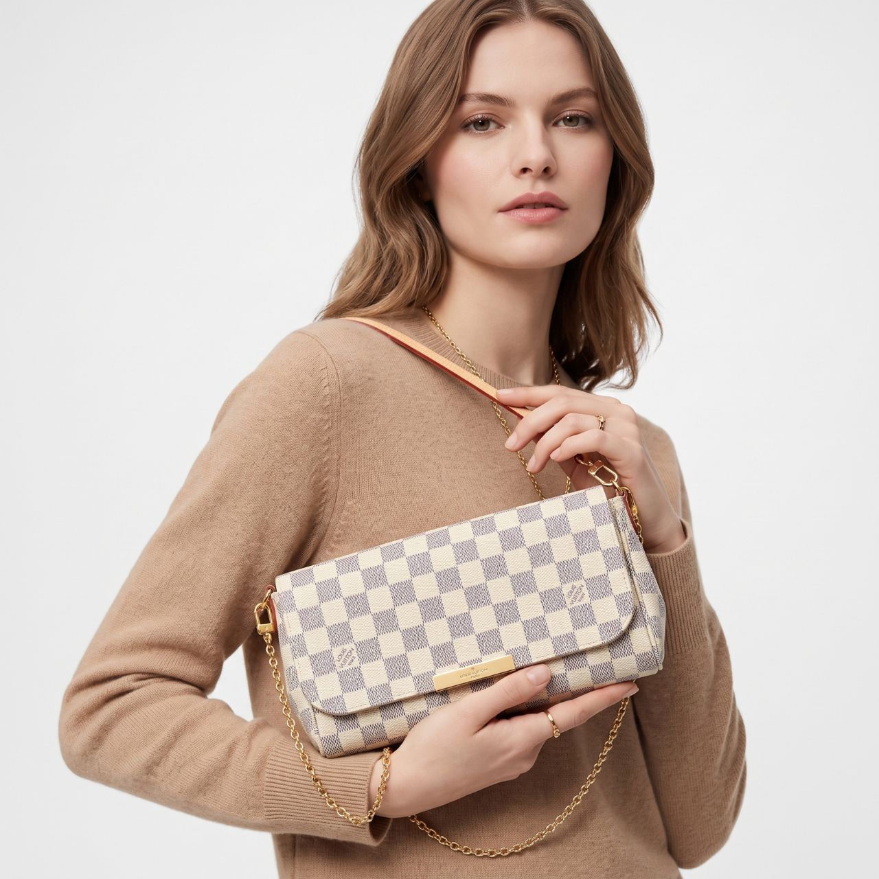 Louis Vuitton Favorite MM Damier Azur 26Cm - Image 2