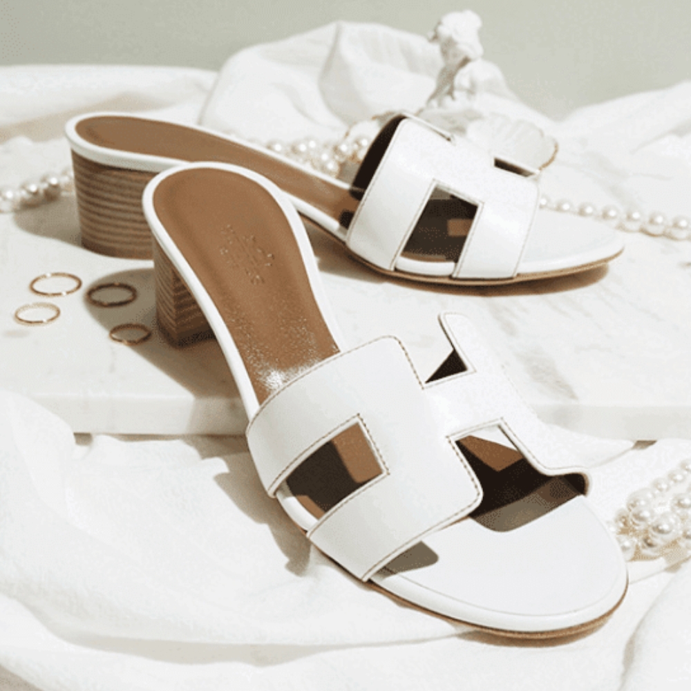Alternative view of Hermes Oasis Sandals 26MM In White