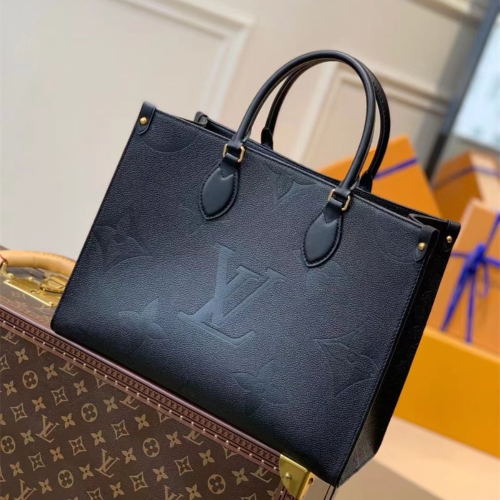 Alternative view of Louis Vuitton Onthego MM Monogram Empreinte Black 35Cm M45595