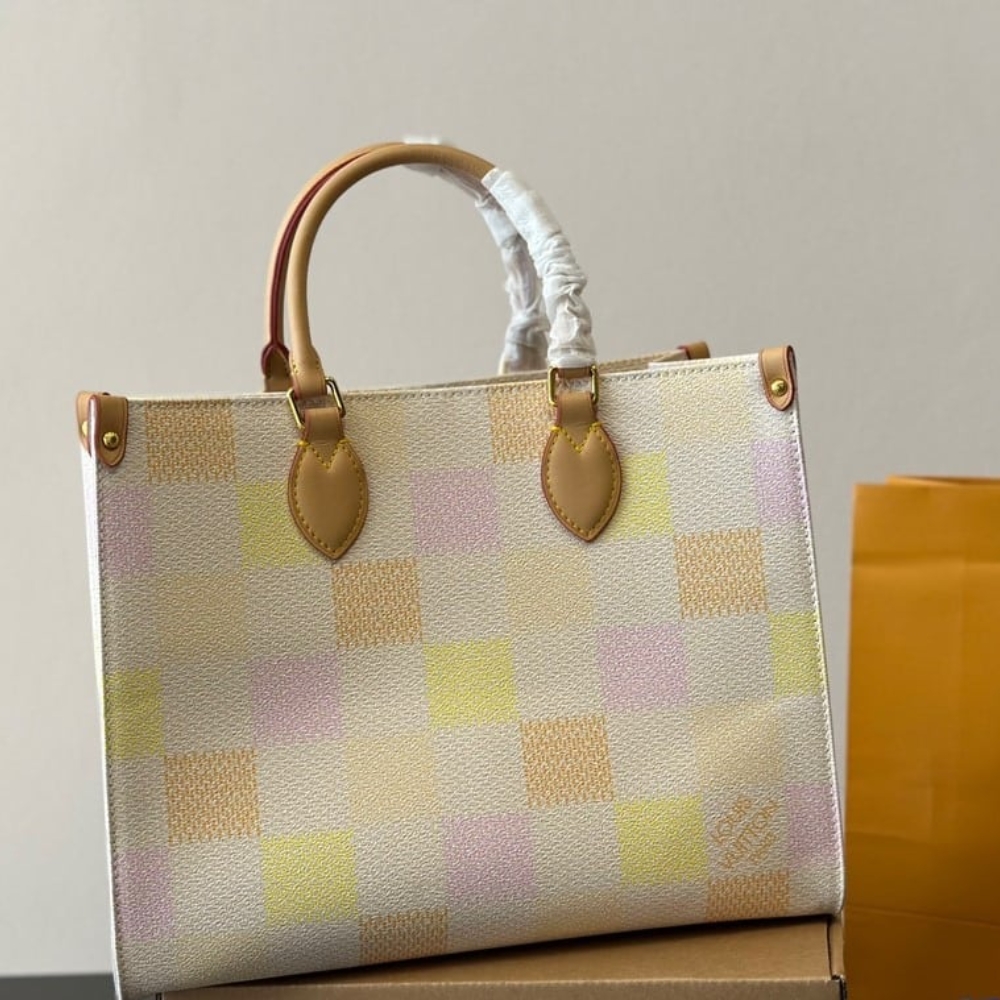 Alternative view of Louis Vuitton Onthego MM Damier Canvas Peach 33Cm