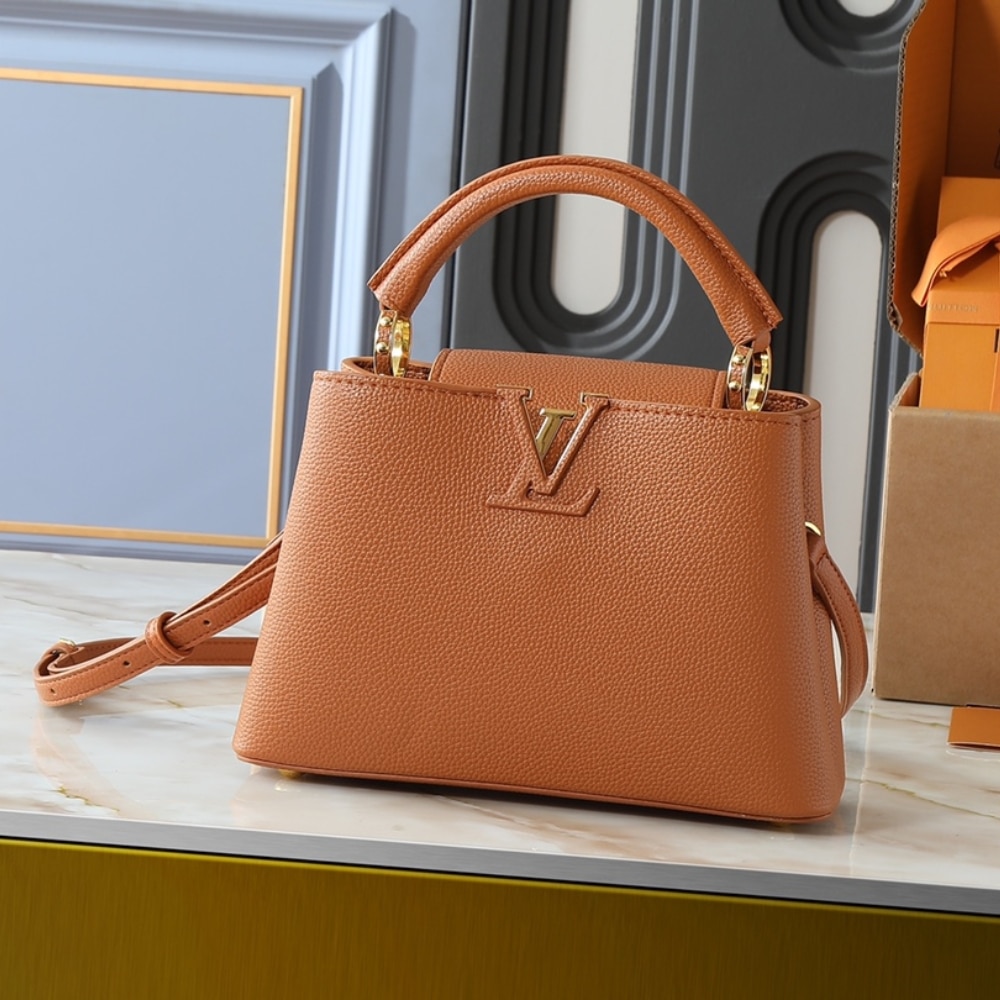 Alternative view of Louis Vuitton Capucines BB Tan Brown 27Cm M25089