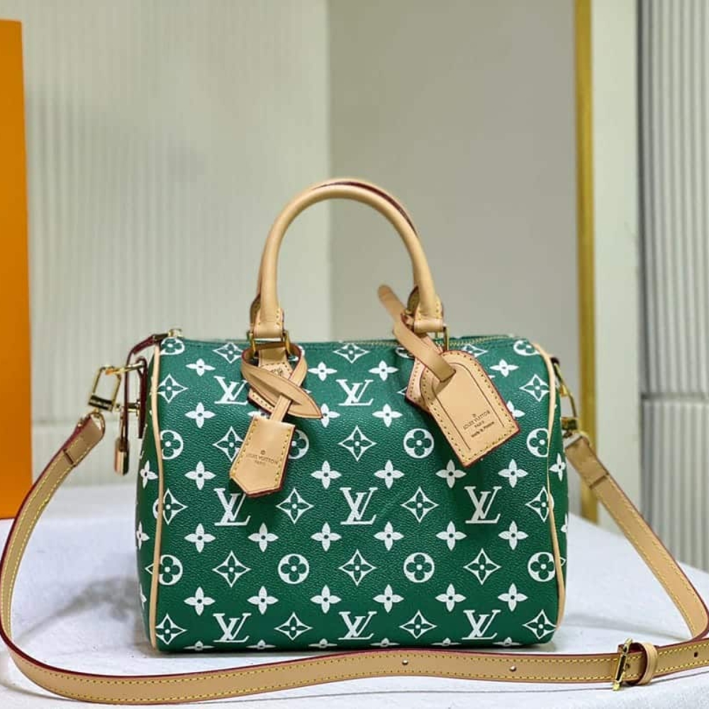 Alternative view of Louis Vuitton Speedy P9 Bandoulière Monogram Leather Green 25Cm