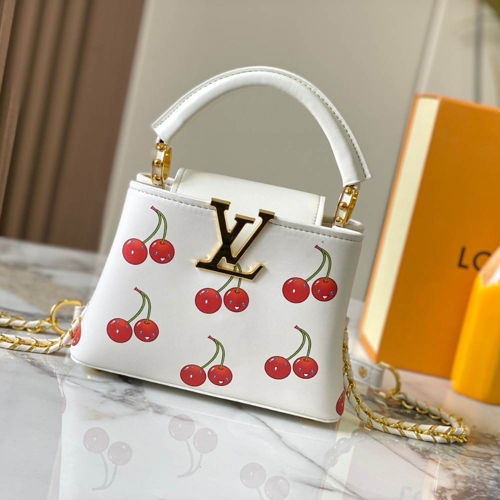 Alternative view of Louis Vuitton X Takashi Murakami Capucines Cherry Mini White 21Cm M13251
