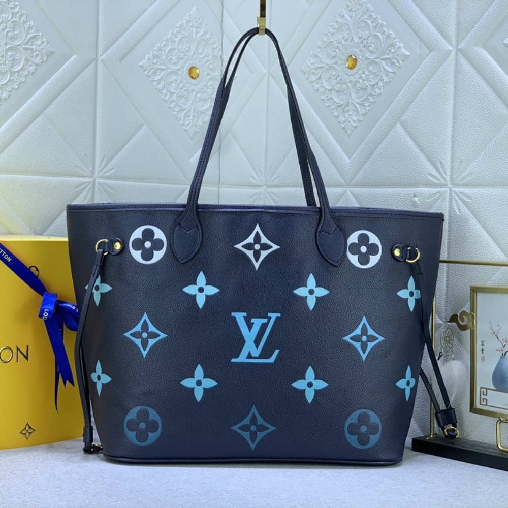 Alternative view of Louis Vuitton Neverfull MM Blue 31Cm M46514