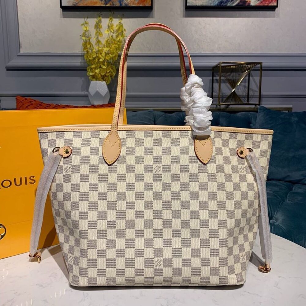 Alternative view of Louis Vuitton Neverfull MM Damier Azur 31Cm N40604