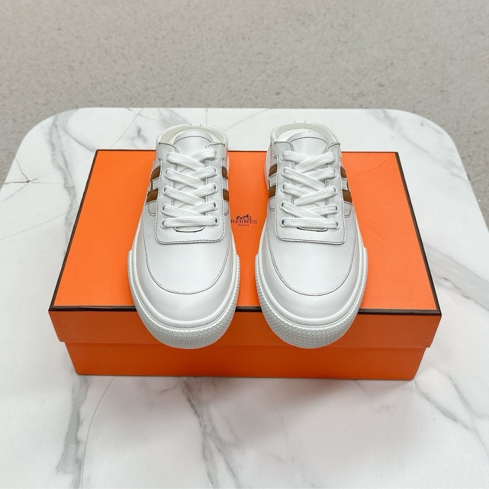 Alternative view of Hermes Keep Sneaker Blanc And Natural H251913ZHA3415