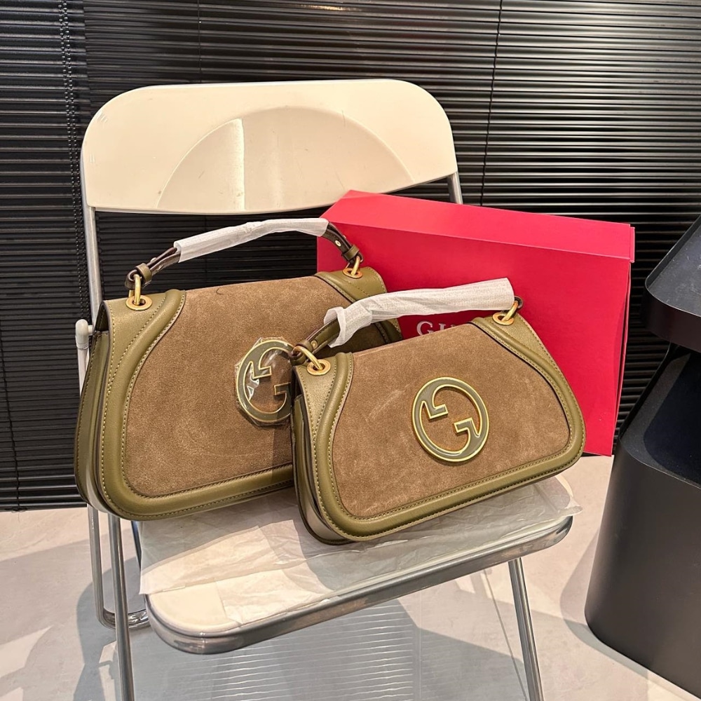 Alternative view of Gucci Blondie Small Shoulder Bag Dark Green 26Cm 815715 CAAAU 3027