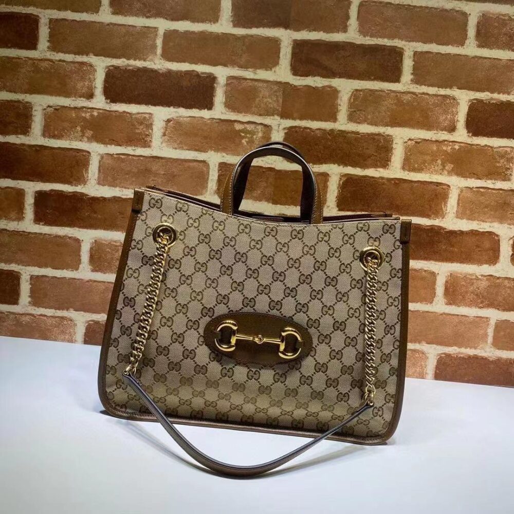 Alternative view of Gucci Horsebit 1955 Shoulder Medium Tote Bag Brown 36Cm 623694