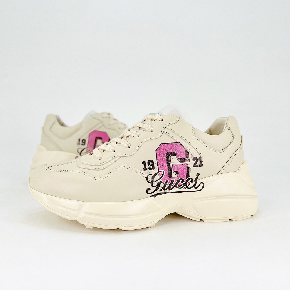 Alternative view of Gucci Women’S Rhyton Trainer Ivory 817482 UPG00 9522