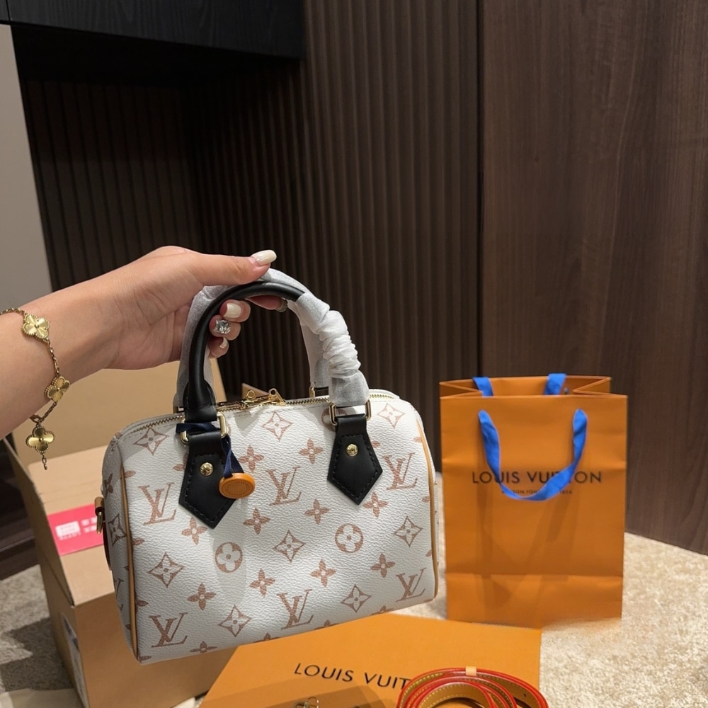 Alternative view of Louis Vuitton Speedy Bandoulière 20 Monogram Dune Coated Canvas 20Cm M46906