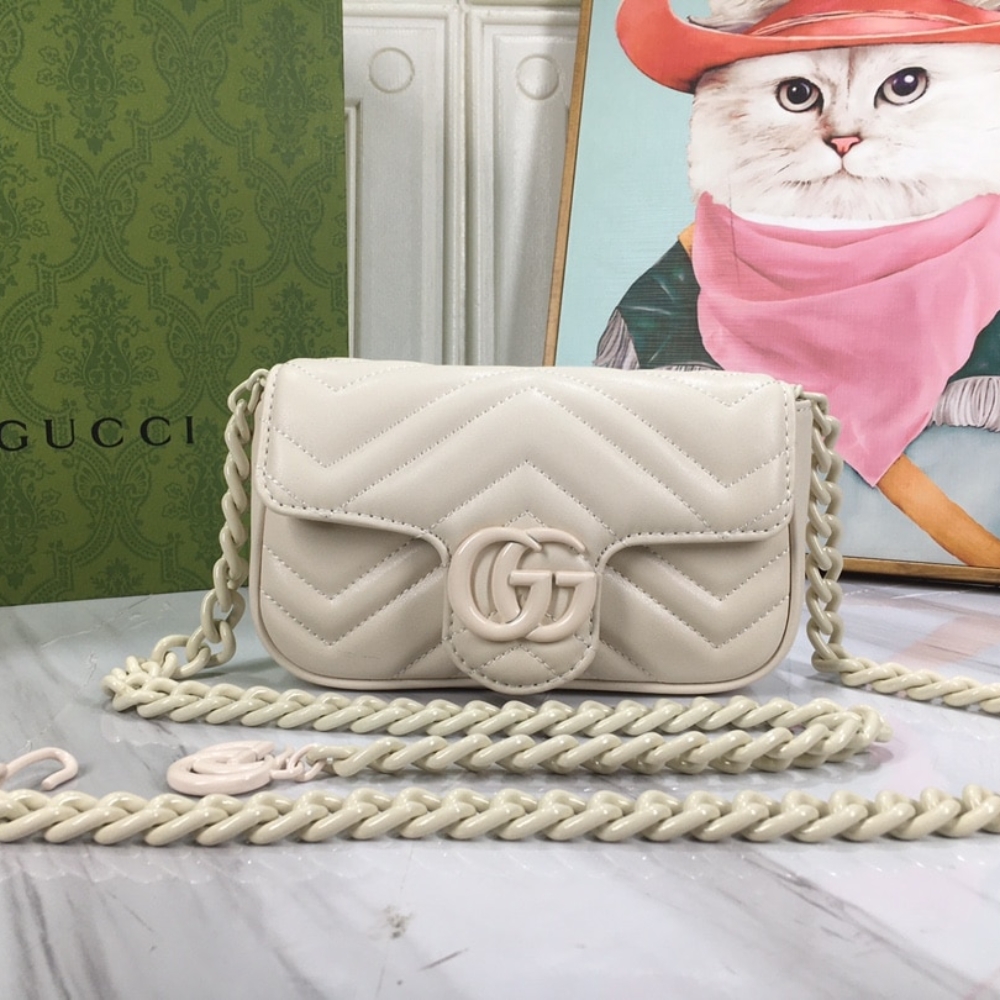 Alternative view of Gucci Women GG Marmont Bag Beige 16Cm 699757 UM8KV 9022