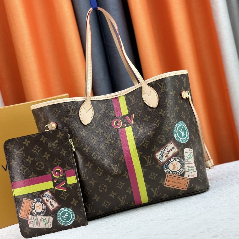 Alternative view of Louis Vuitton Sac Neverfull MM Mon Monogram Brown 31Cm P01926