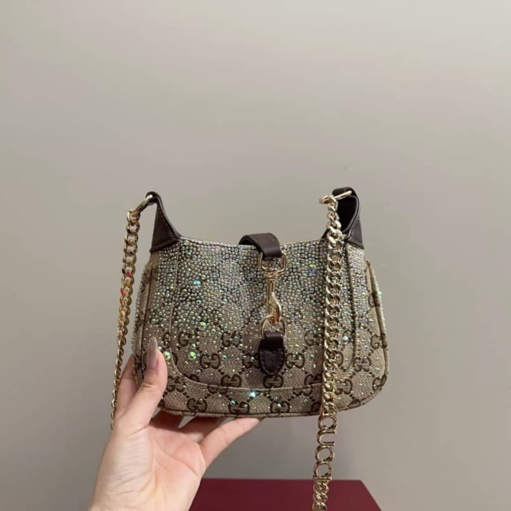 Alternative view of Gucci Jackie Notte Mini Bag Beige And Dark Brown 19Cm 782889 FAD1Z 2541