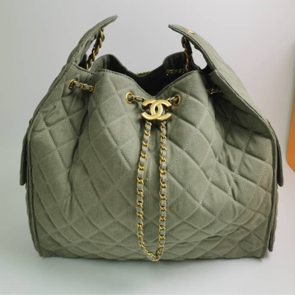 Alternative view of Chanel 25 Medium Handbag Suede Grey 34Cm AS5293 B18799 NACAA