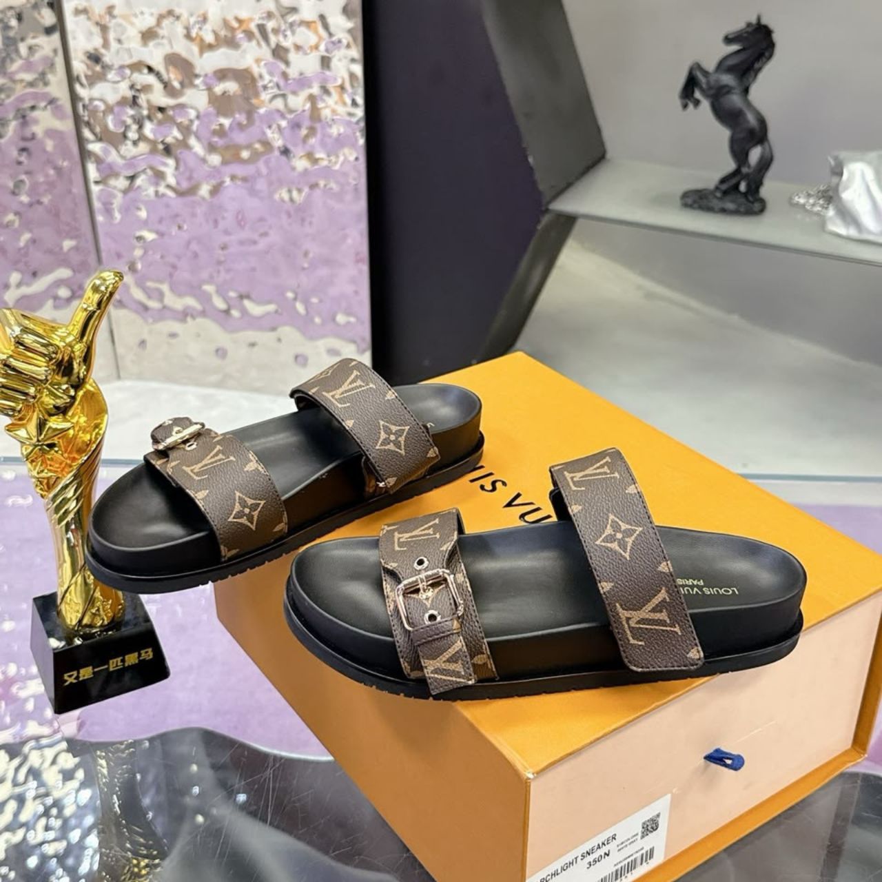 Louis Vuitton Bomdia Flat Mule Brown 1A3R5M - Image 11