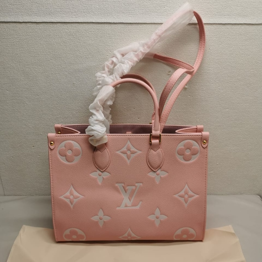 Alternative view of Louis Vuitton Onthego MM Monogram Empreinte Leather Trianon Pink 33Cm M46286