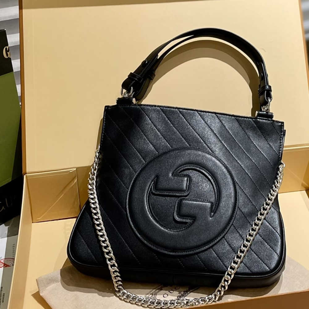 Alternative view of Gucci Blondie Small Tote Bag Black 30Cm 751518 1AAOW 9022