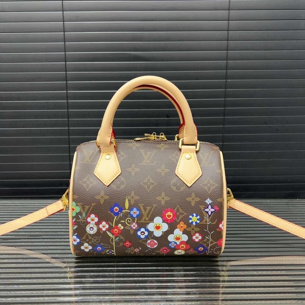 Alternative view of Louis Vuitton X Takashi Murakami Speedy Bandoulière Brown 20Cm