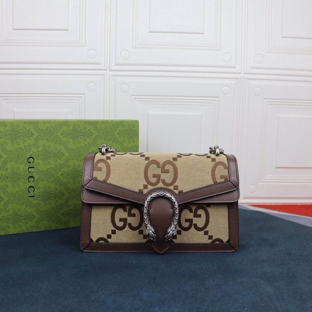 Alternative view of Gucci Dionysus Bag Jumbo GG Canvas Super Mini Brown 28Cm