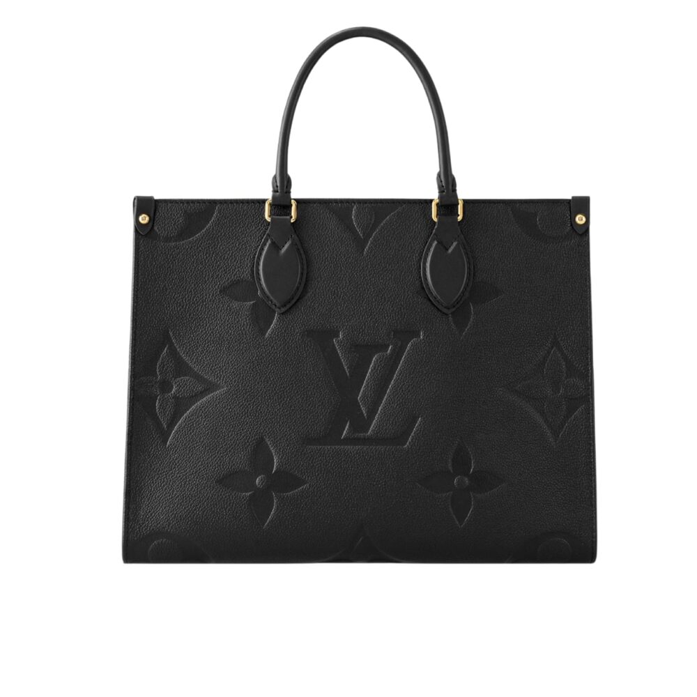 Louis Vuitton Onthego MM Monogram Empreinte Black 35Cm M45595