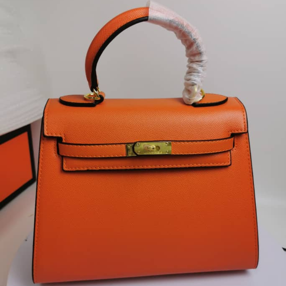Alternative view of Hermes Kelly 25 Togo Handbag Orange 25Cm