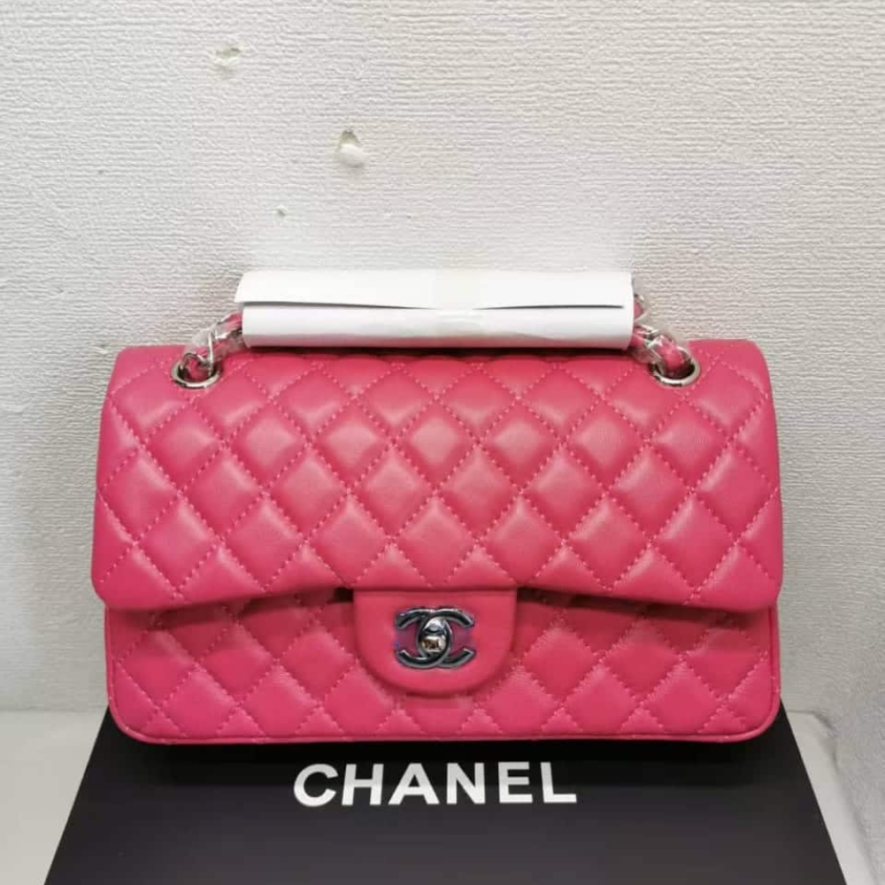 Alternative view of Chanel Medium Classic Flap Silver Hardware Pink 25Cm