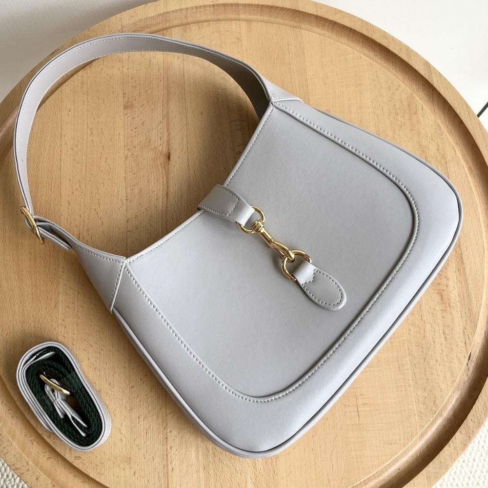 Alternative view of Gucci Jackie Medium Bag Light Grey 27Cm 810232 AADDX 6449