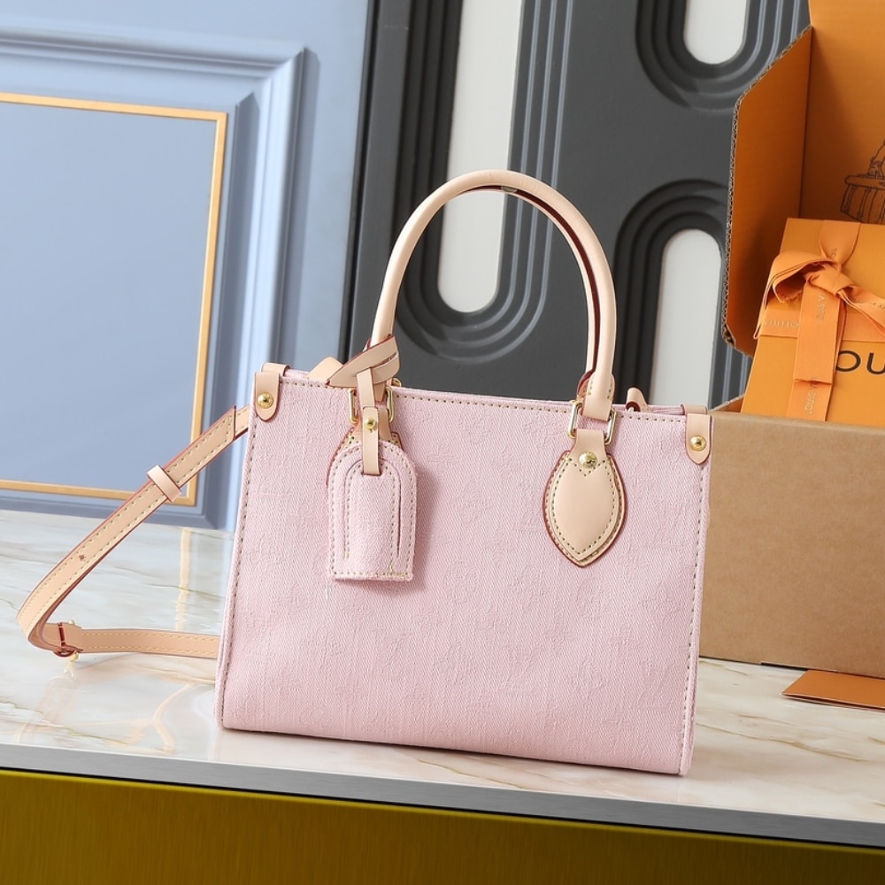 Alternative view of Louis Vuitton Onthego PM Pink Denim 25Cm