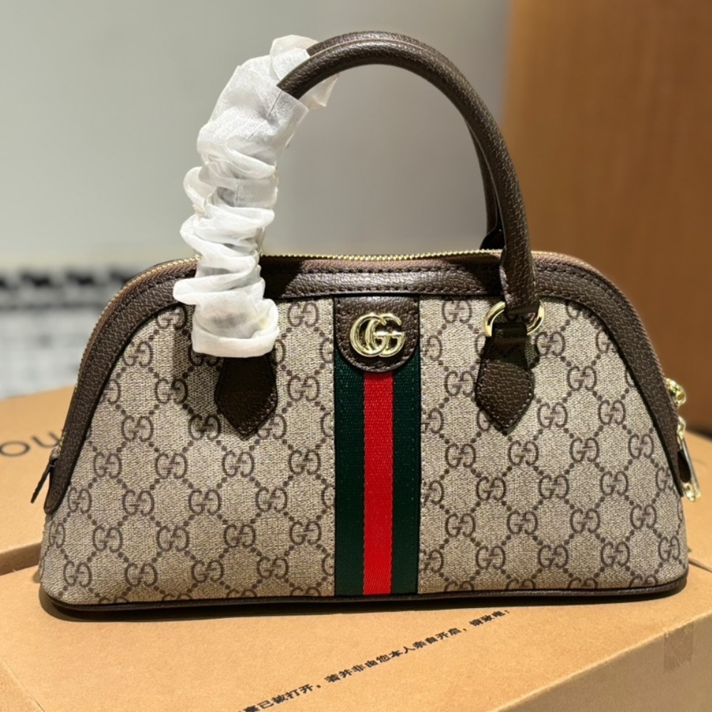 Alternative view of Gucci Ophidia Small Top Handle Bag Beige And Ebony 30Cm