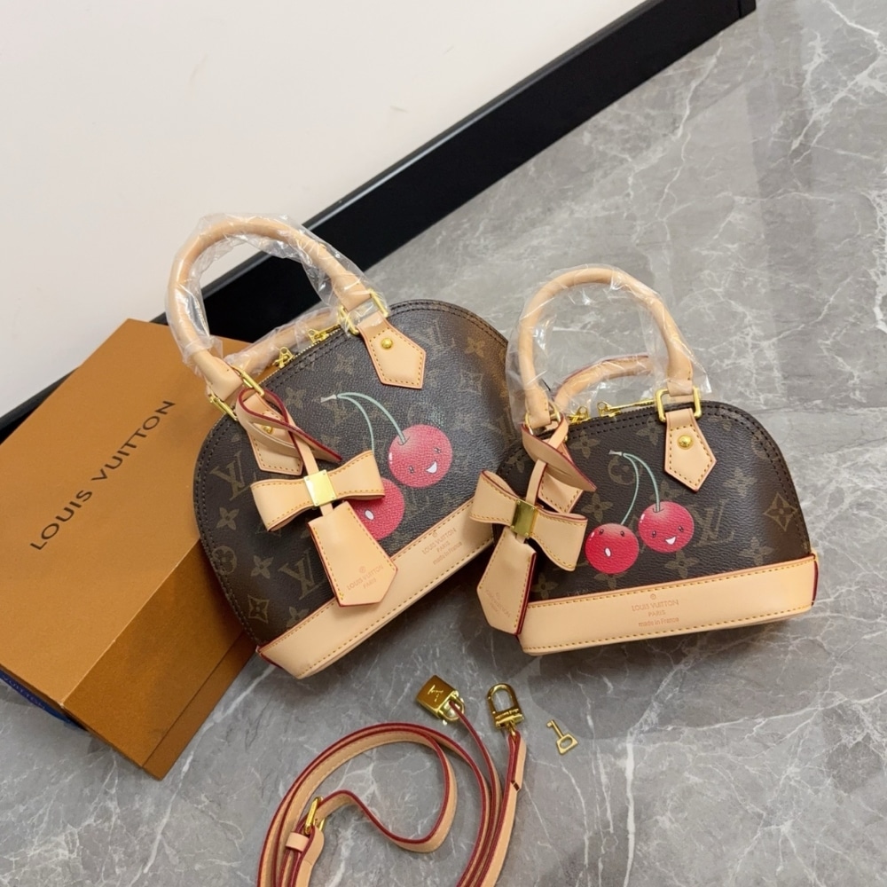 Alternative view of Louis Vuitton X Takashi Murakami Monogram Cerise Nano Alma Brown 16 Cm