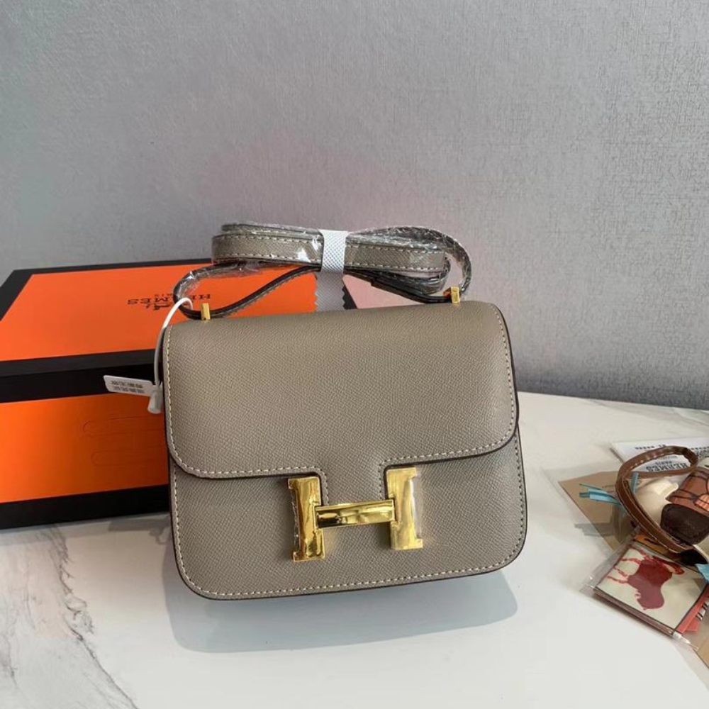 Alternative view of Hermes Constance Epsom CK18 Etoupe Rose Gold Hardware 18Cm