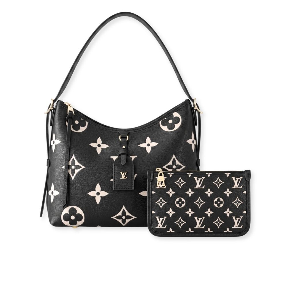 Louis Vuitton Carryall PM Bicolor Monogram Empreinte Black 29Cm