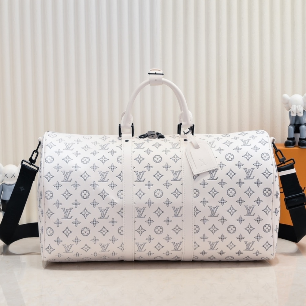 Alternative view of Louis Vuitton Keepall Bandoulière 50 White 50Cm M24954