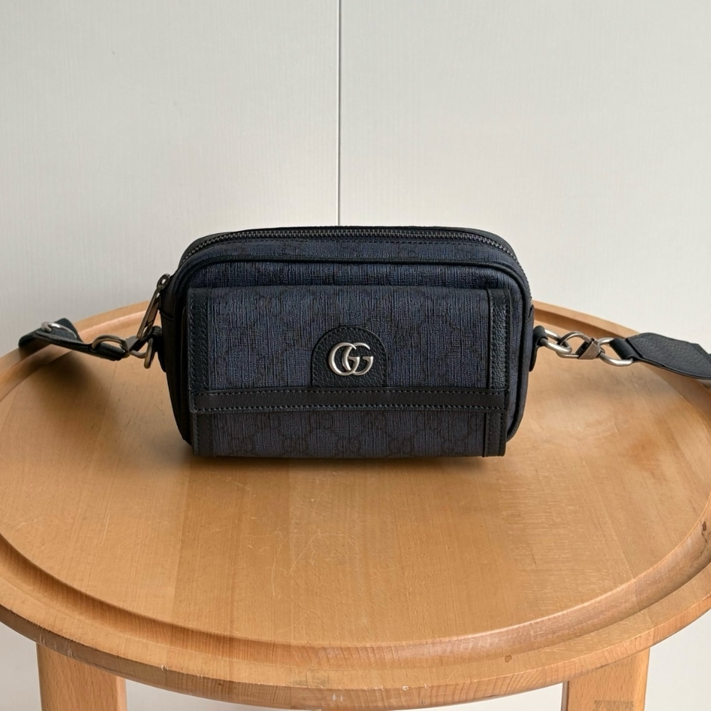 Alternative view of Gucci Ophidia Small Crossbodybag Dark Blue 20Cm 802170 FACJY 8441