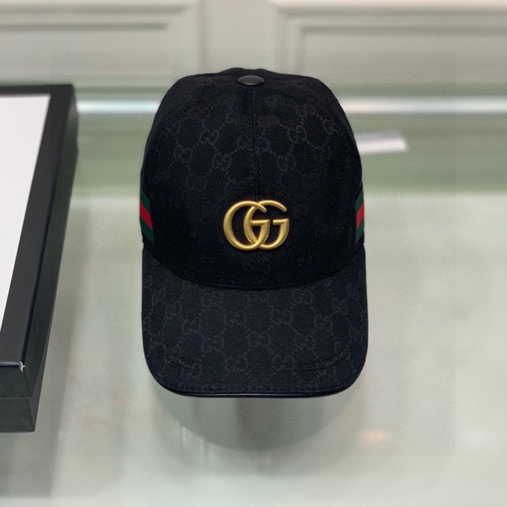 Alternative view of Gucci GG Canvas With Web Baseball Cap Black