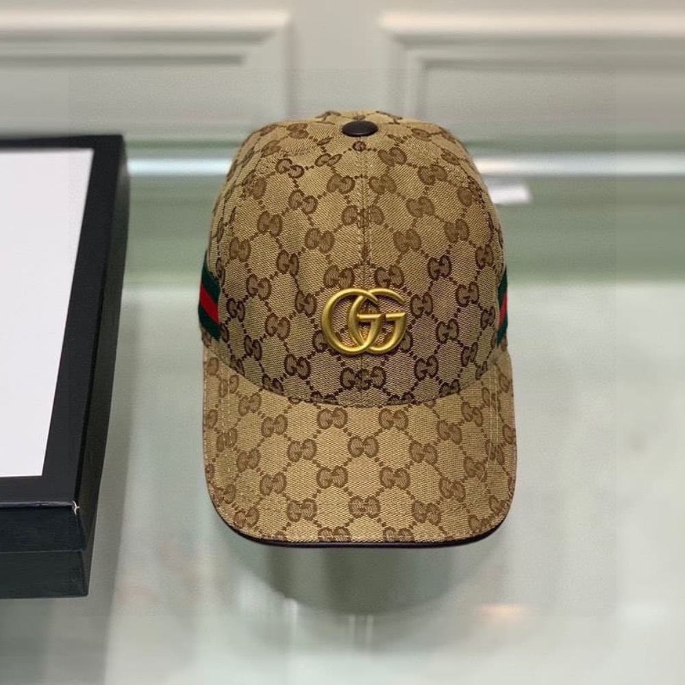 Alternative view of Gucci GG Canvas With Web Baseball Cap Brown