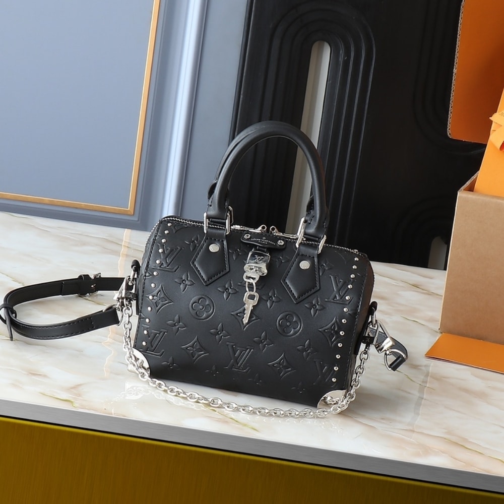 Alternative view of Louis Vuitton Speedy 20 Trunk Bag Black 20Cm M14575