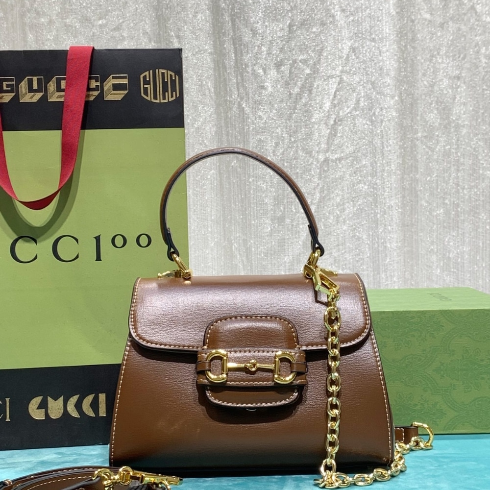 Alternative view of Gucci Horsebit 1955 Top Handle Bag Light Brown 29Cm 703848 AAA7G 2361