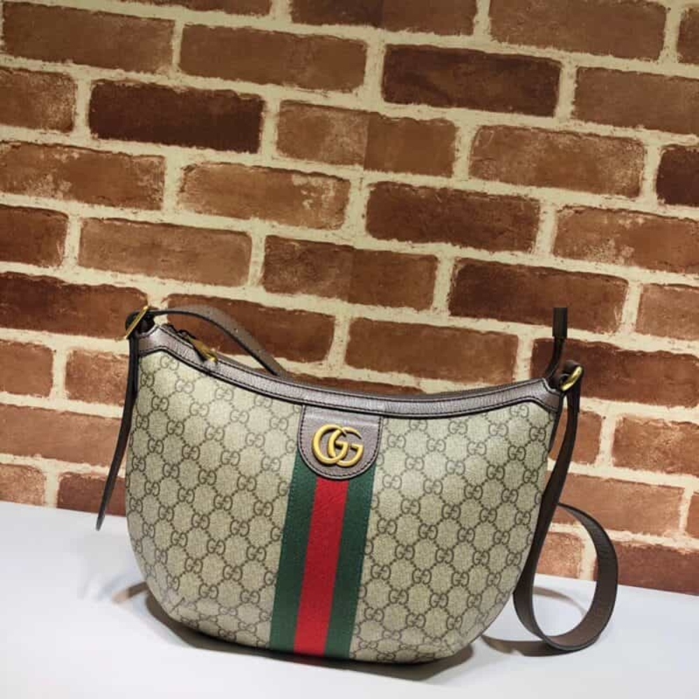 Alternative view of Gucci Ophidia GG Small Shoulder Bag Beige And Ebony 30Cm 598125 9IK3T 8745
