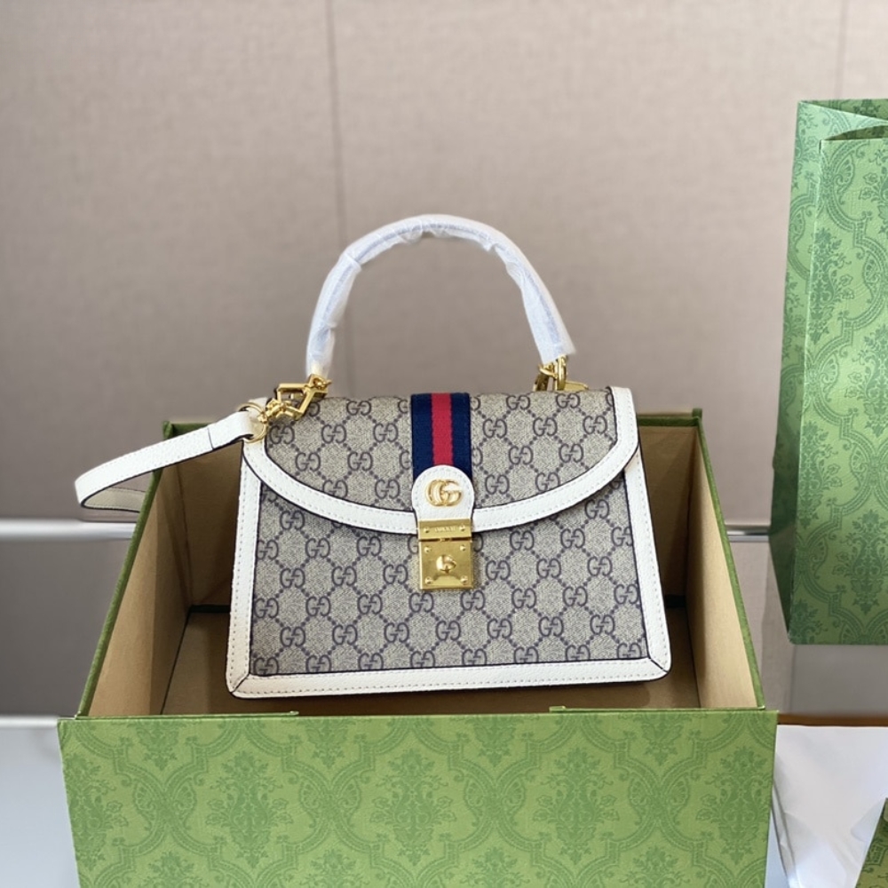 Alternative view of Gucci Ophidia Small Jumbo GG Bag White 25Cm 651055 96IWX 9794