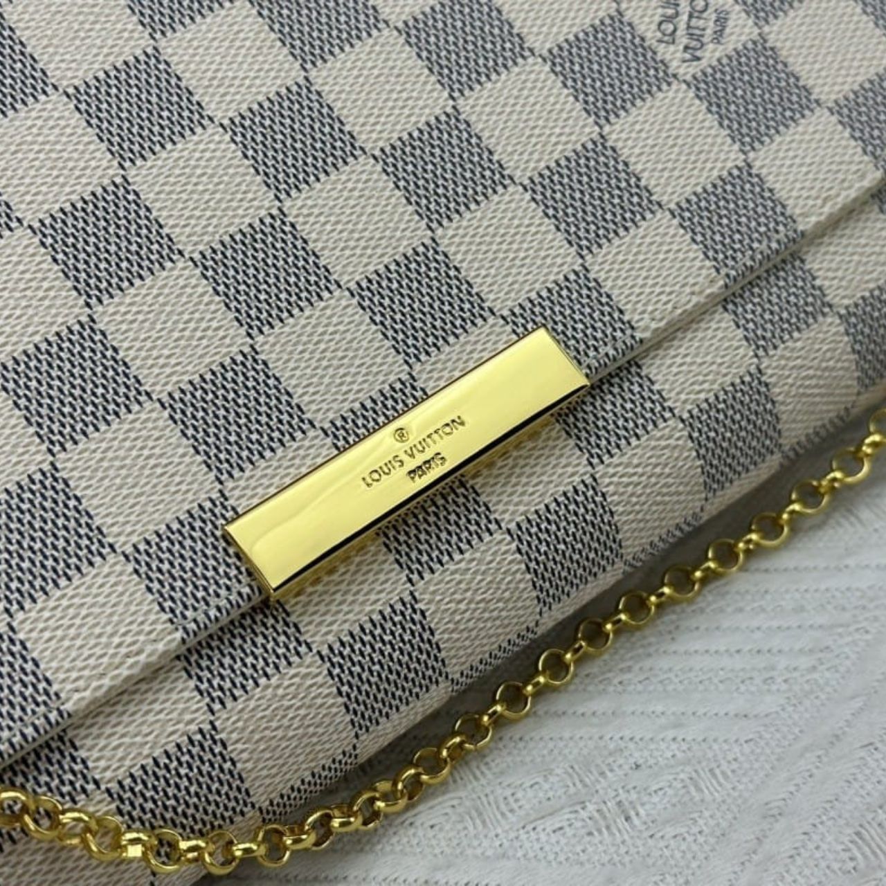 Louis Vuitton Favorite MM Damier Azur 26Cm - Image 7