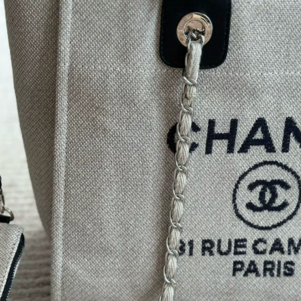 Chanel Deauville Large Tote Shopping Bag 33Cm - Image 7