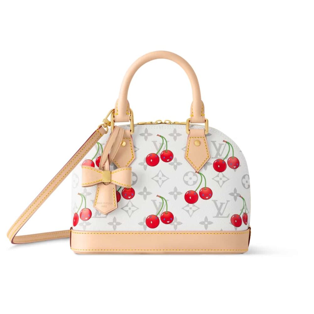 Louis Vuitton X Murakami Alma BB Washed Blue 23Cm Louis Vuitton X Takashi Murakami Alma BB Monogram Cherry 23Cm M14234