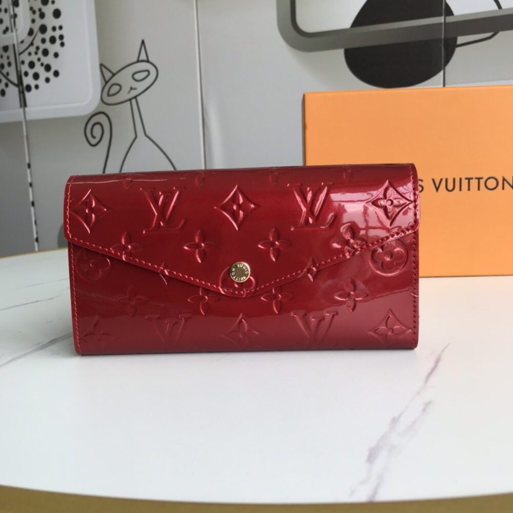 Alternative view of Louis Vuitton Sarah Monogram Wallet Red 19Cm