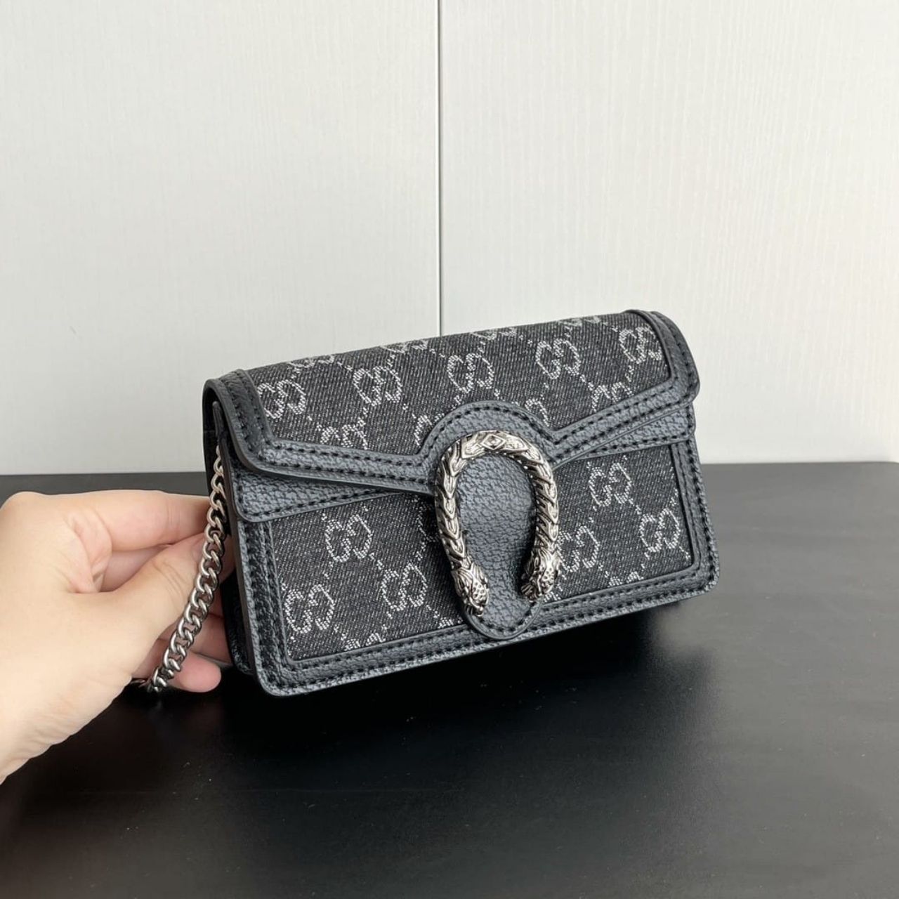 Gucci Dionysus Super Mini Black 16Cm - Image 3