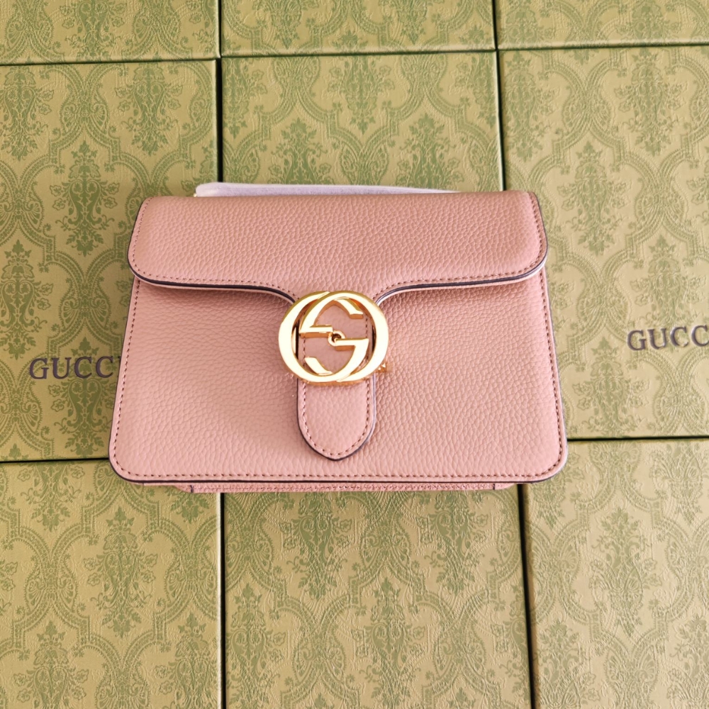Alternative view of Gucci GG Marmont Shoulder Bag Pink 20Cm