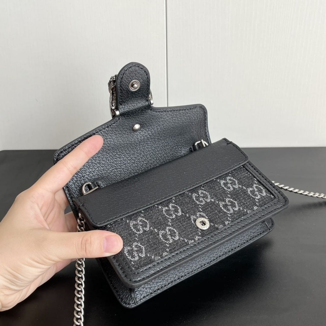 Gucci Dionysus Super Mini Black 16Cm - Image 6